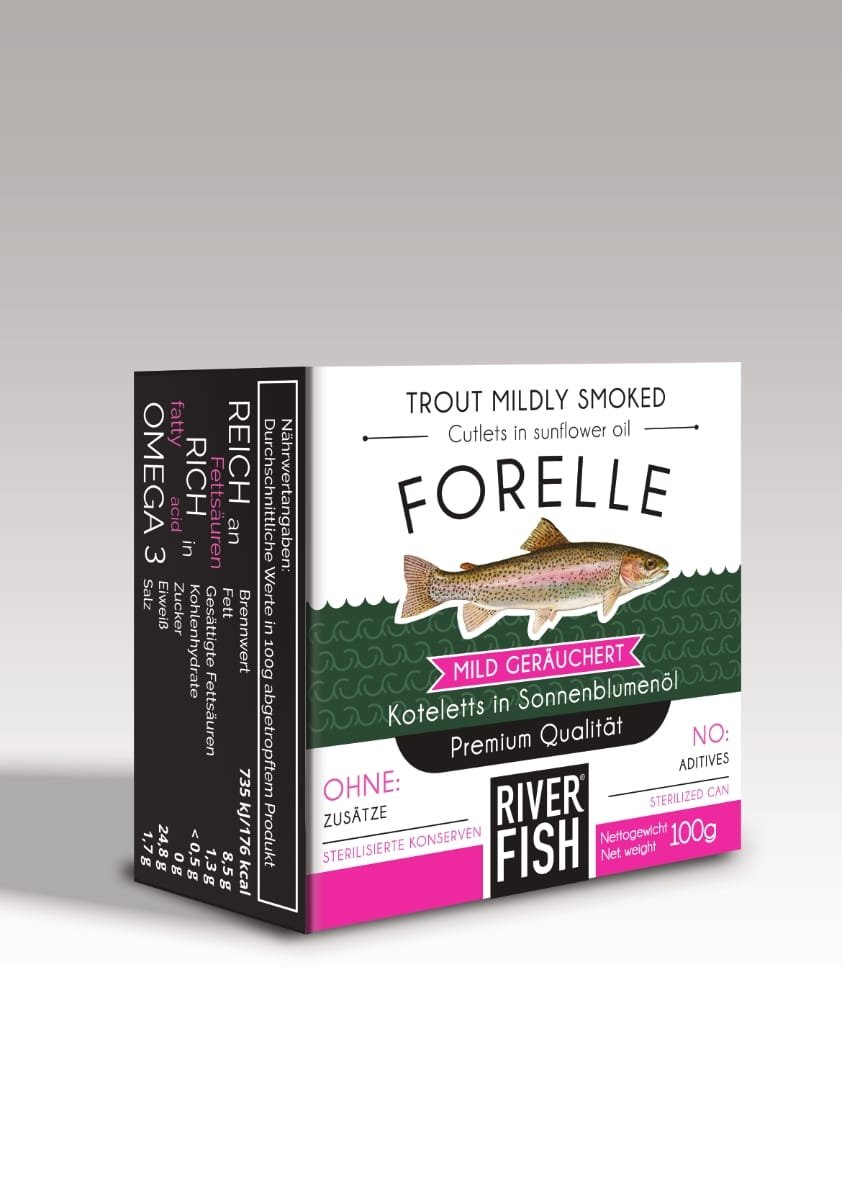 Last Catch 2016, ten-year-aged vintage trout from Serbia, in its tin
