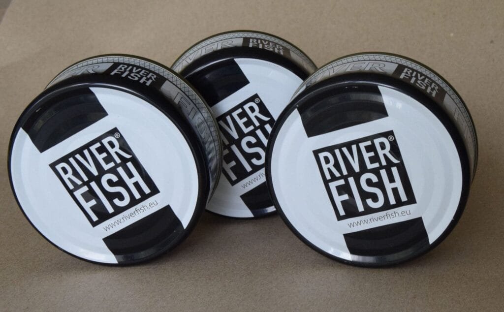 Last Catch 2016 River Fish lithographed can bottom premium smoked trout packaging detail