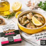 Last Catch 2016 smoked trout in oil served with lemon herbs and spices River Fish
