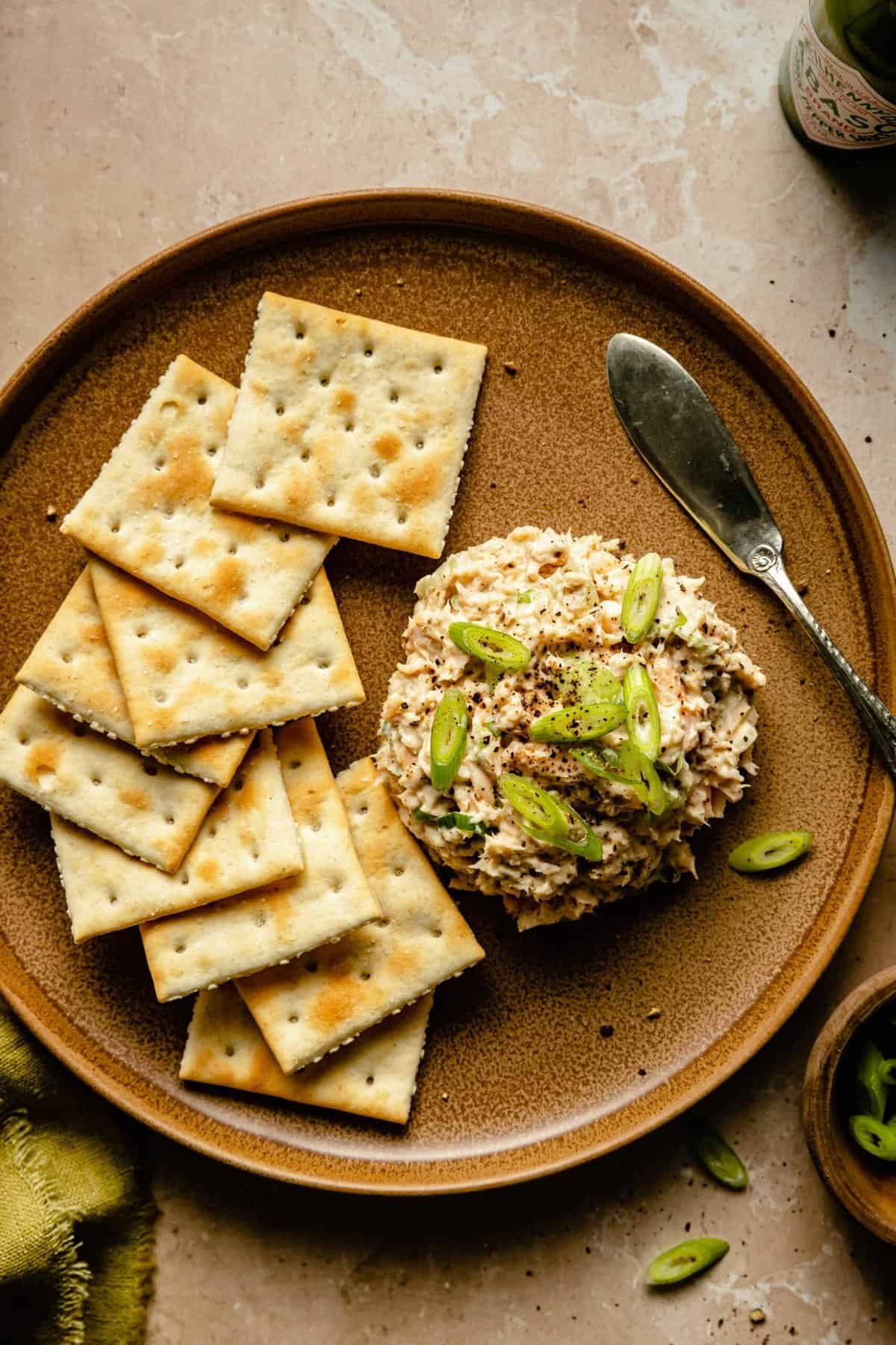 Last Catch 2016 recipes – smoked trout dip with cream cheese and crackers