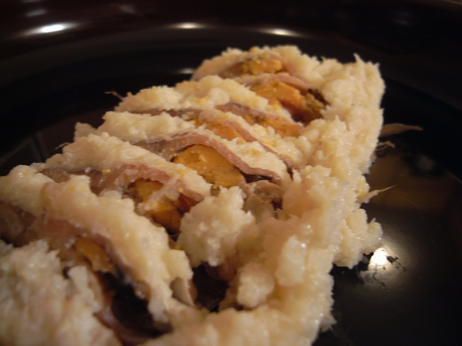 Sliced funazushi, an ancient fermented freshwater fish preservation from Japan